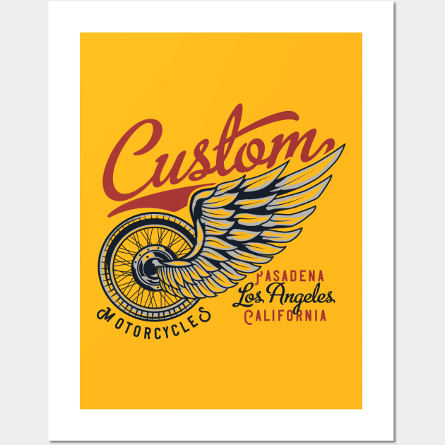 Pasadena Motorcycles Wall Art by Verboten